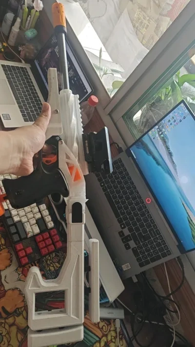 Nerf Knockout kit /拉栓蛟龙发射器 (no hardware/无五金) - 免费 3D 打印模型 - MakerWorld
