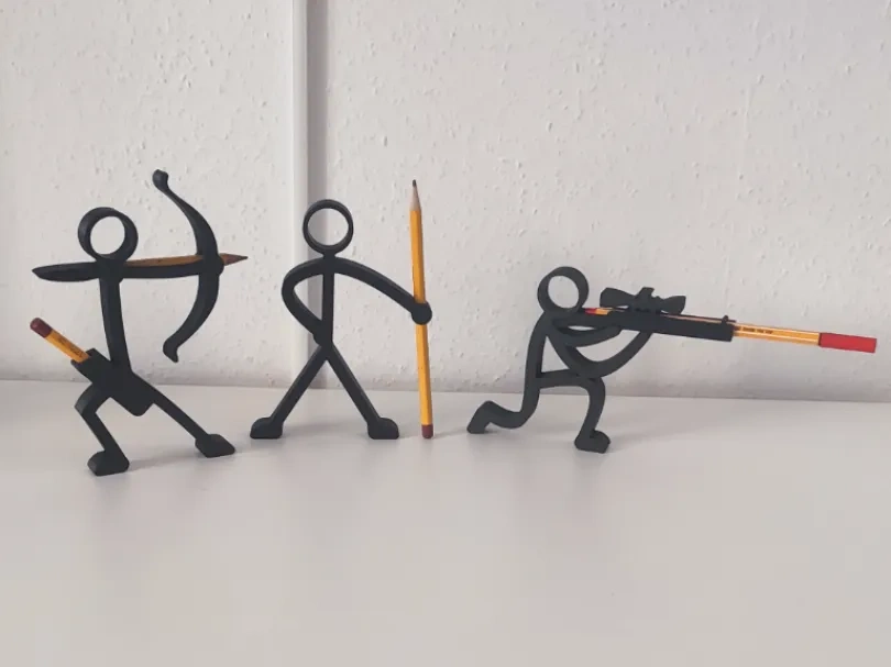 Wooden Stick Pens Holder