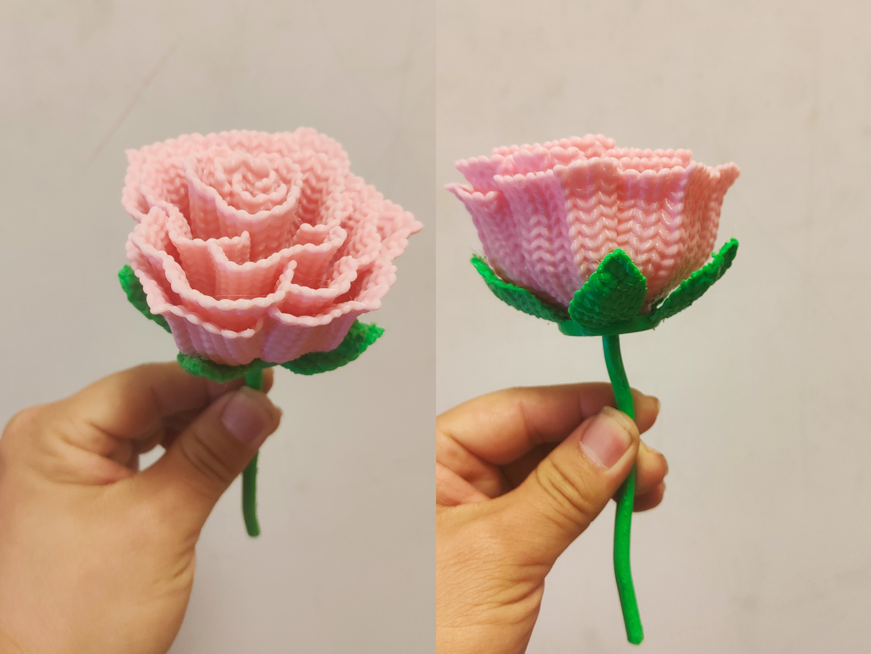 针。。。针织。。。玫瑰花???!!!送女生的创意礼物 来自 迈迈(建模zhong) - MakerWorld