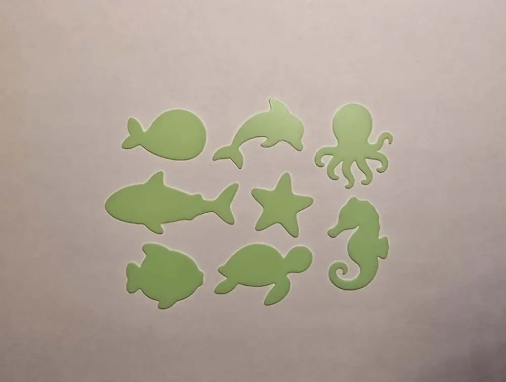 夜光PLA海洋生物 - 儿童剪影 - 免费 3D 打印模型 - MakerWorld