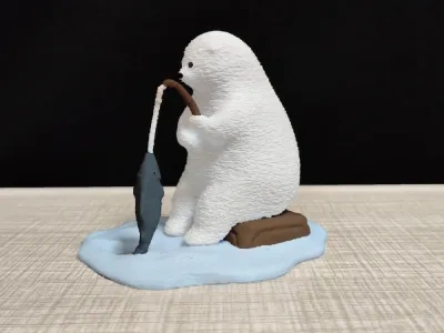 北极熊系列-冰钓熊（KUMATY_Ice_Fishing）