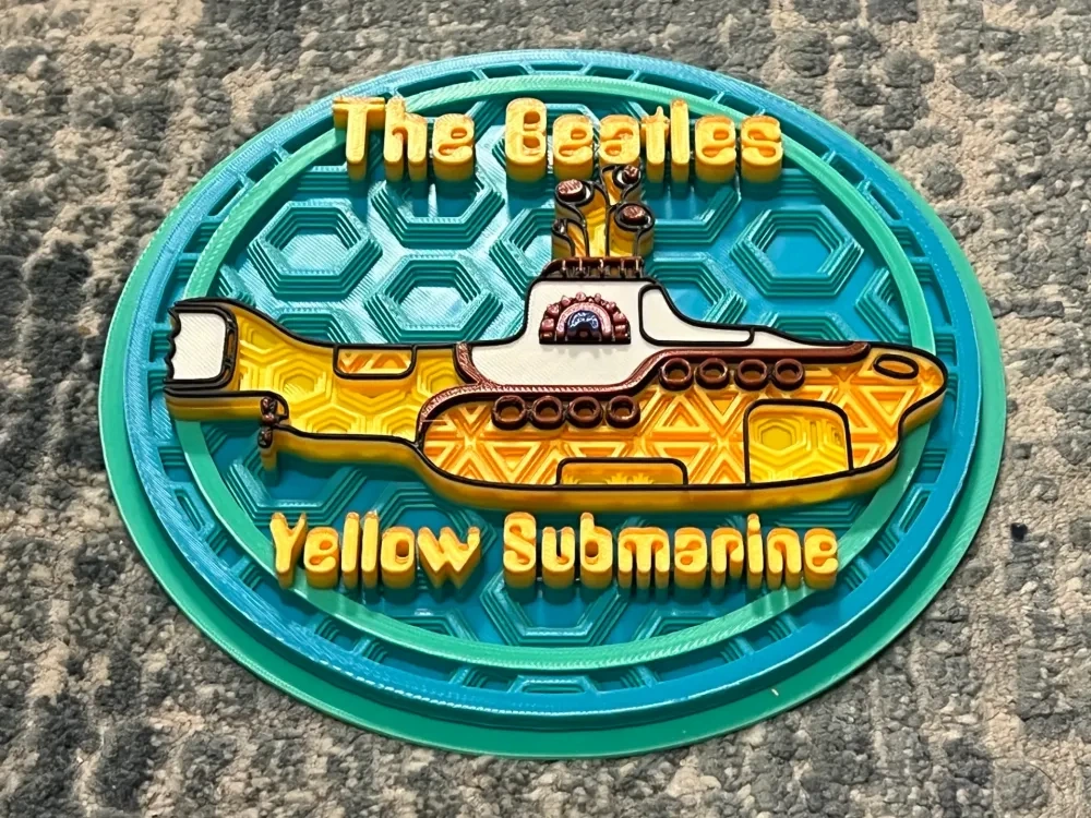 Beatles Yellow Submarine Dimensional Mosaic 来自 Richie Rich Richie Rich