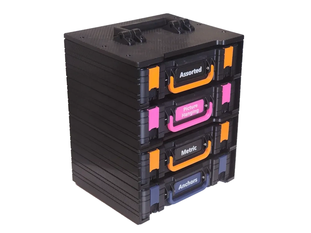 GridStack 模块化多盒存储 [参数化] 来自 jaminv MakerWorld：免费下载 3D 模型