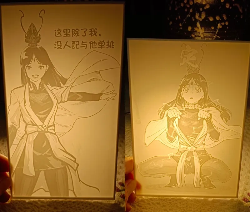 “黑神话悟空”女版二郎神(浮雕画),天庭的答案，神仙的顶点Ⅰ～Ⅳ浮雕画