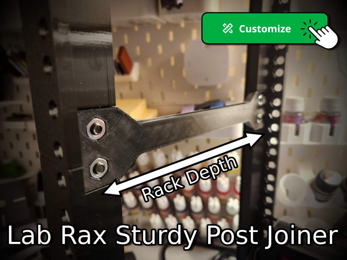 Lab Rax Drive Array Lab Rax 坚固长柱连接件 - 免费 3D 打印模型 - MakerWorld