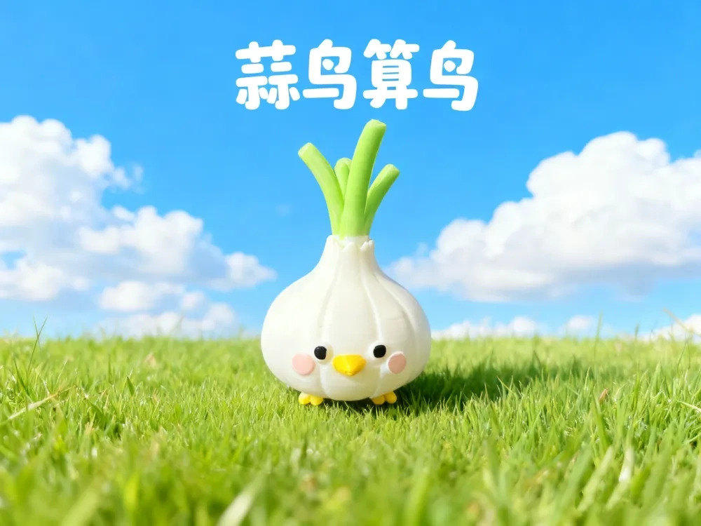 搞怪谐音模型 蒜鸟“算鸟” “算了”模型 可爱摆件治愈桌面装饰 来自 玩具铺子 MakerWorld：免费下载 3D 模型