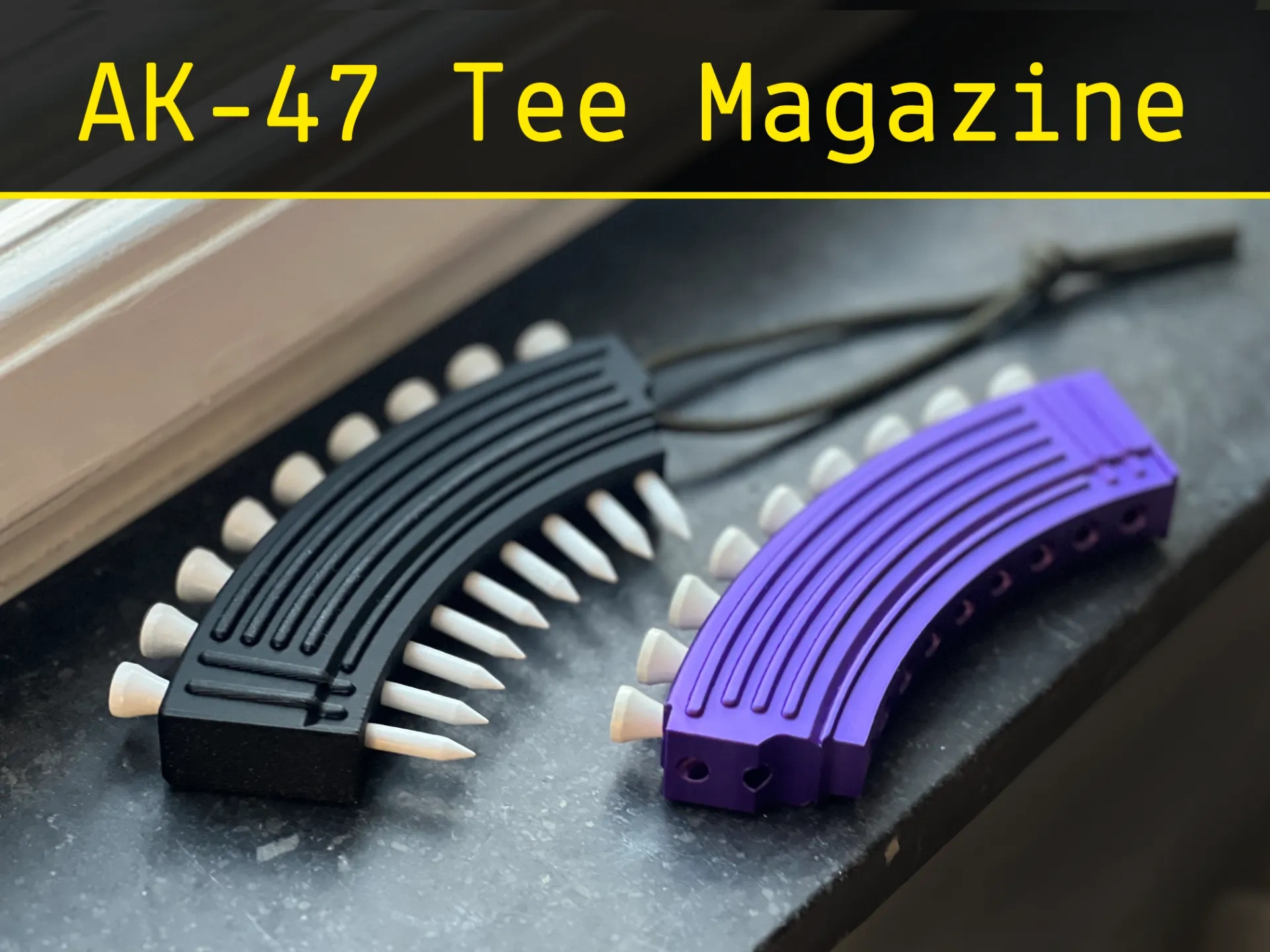 AK-47 高尔夫球座弹仓 来自 Printworthy - MakerWorld