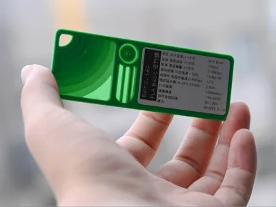 带有层纹和透明度显示的耗材色卡 Filament Sample Swatch