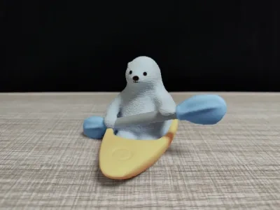 北极熊系列-皮划艇熊（KUMATY_Kayaking）