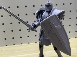 中世纪重装板甲骑士武器包