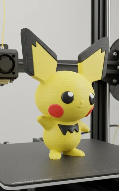 可爱的皮丘 无需AMS (多部件) - 免费 3D 打印模型 - MakerWorld