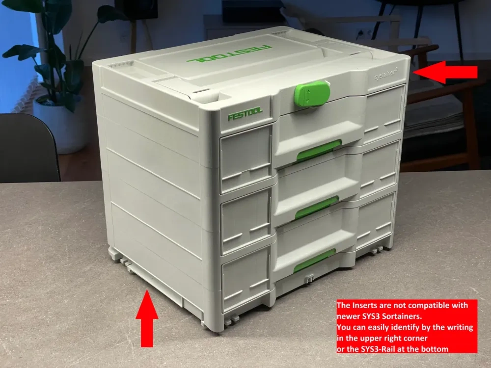 Festool/Tanos Systainer分隔器配件 来自 foxedrod - MakerWorld