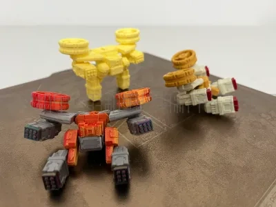 山海经机甲系列三十四——“獙獙”型四联炮翼装无人机 - 免费 3D 打印模型 - MakerWorld
