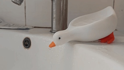 香皂盒  肥皂盒  Soap Tray  喝水的大鹅 