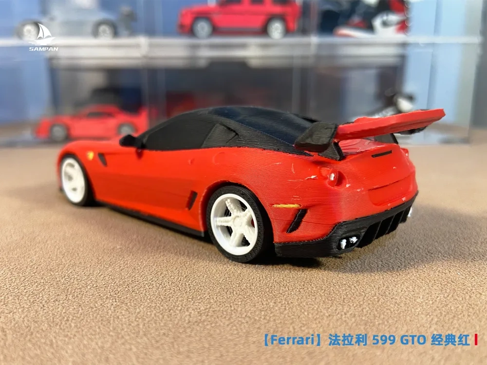 【Ferrari】法拉利599 GTO公路超跑 红色 43比例分件版 组装/轮胎可动 - 免费 3D 打印模型 - MakerWorld