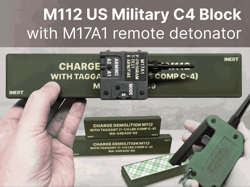 美军M112 C4炸药块及无线引爆器