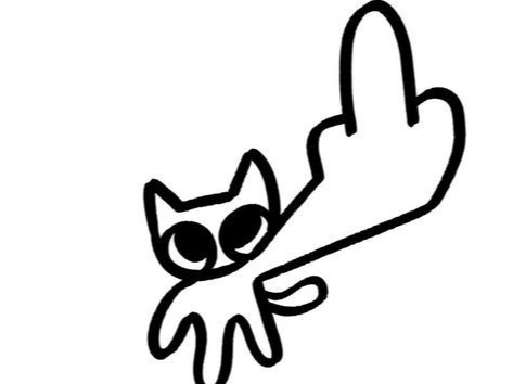 竖中指的猫 - 免费 3D 打印模型 - MakerWorld