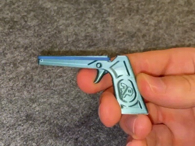 小型橡皮筋枪 V2 (一体打印)