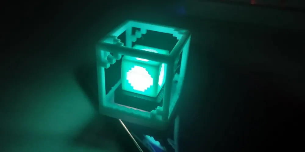 我的世界_信标|Minecraft_Beacon(7g超省料!易组装!) - 免费 3D 打印模型 - MakerWorld