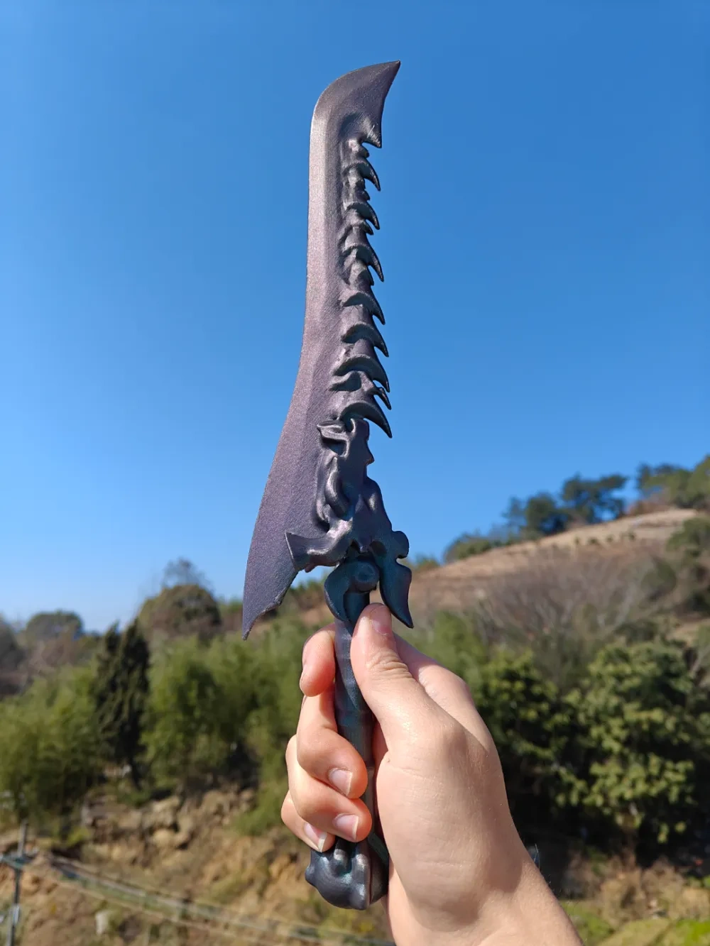 《哪吒2》：敖光武器 —— 龙牙刃 来自 极 MakerWorld：免费下载 3D 模型