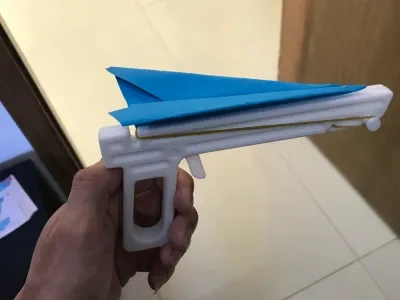 纸飞机发射+橡皮筋发射