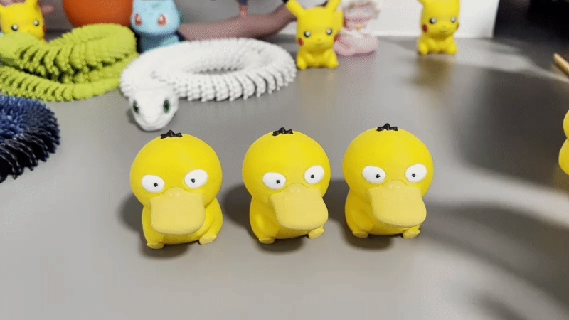 《宝可梦》小可达鸭按压玩具Pok é mon psyduck Press Toy 可爱解压小玩具