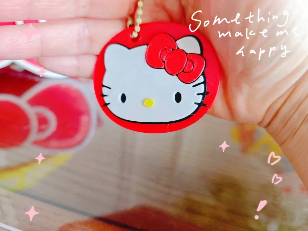 凯蒂猫 Hello Kitty挂件 卡通包包挂链 钥匙扣 钥匙链 多色打印 - 免费 3D 打印模型 - MakerWorld