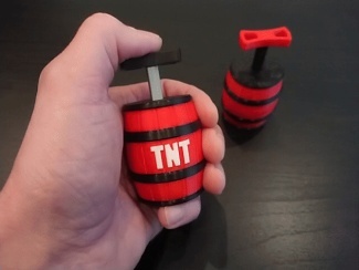 TNT桶式推杆解压玩具