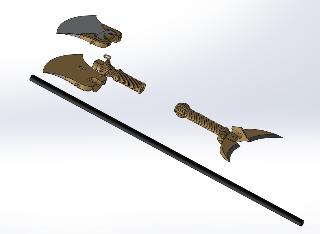 沙和尚禅杖-鲁智深62斤水磨禅杖- 免费3D 打印模型- MakerWorld