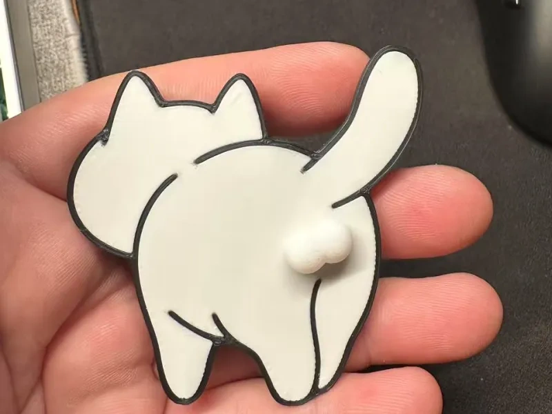 旋转猫蛋冰箱贴