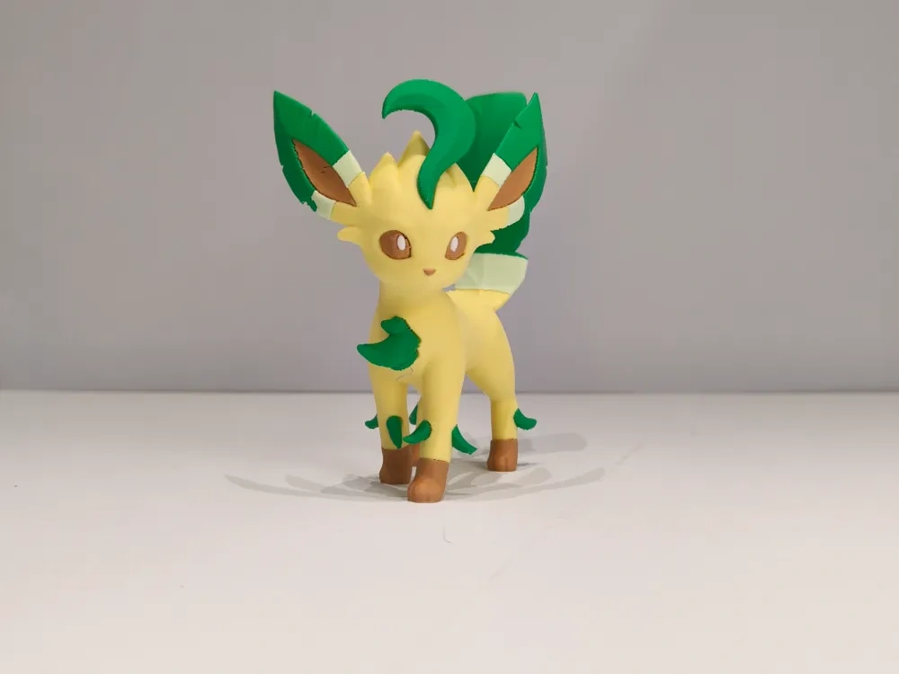 宝可梦 第四世代 #0470 叶伊布(Leafeon)多色模型 - 免费 3D 打印模型 - MakerWorld