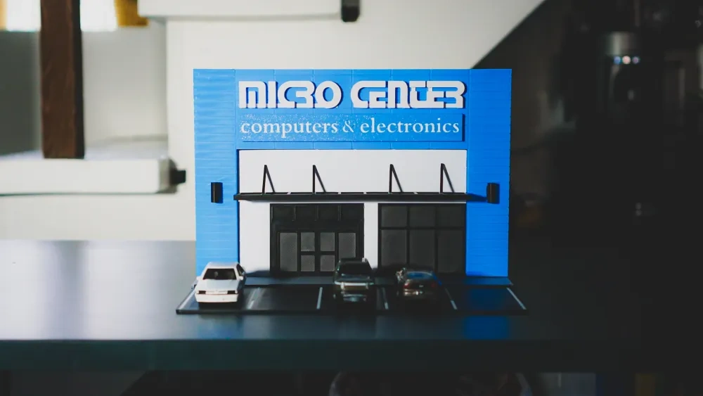 Micro Center Vector Micro Center 模型套装 - 1:64 比例微缩景观 来自 LAYRLAB MakerWorld:免费下载 3D 模型