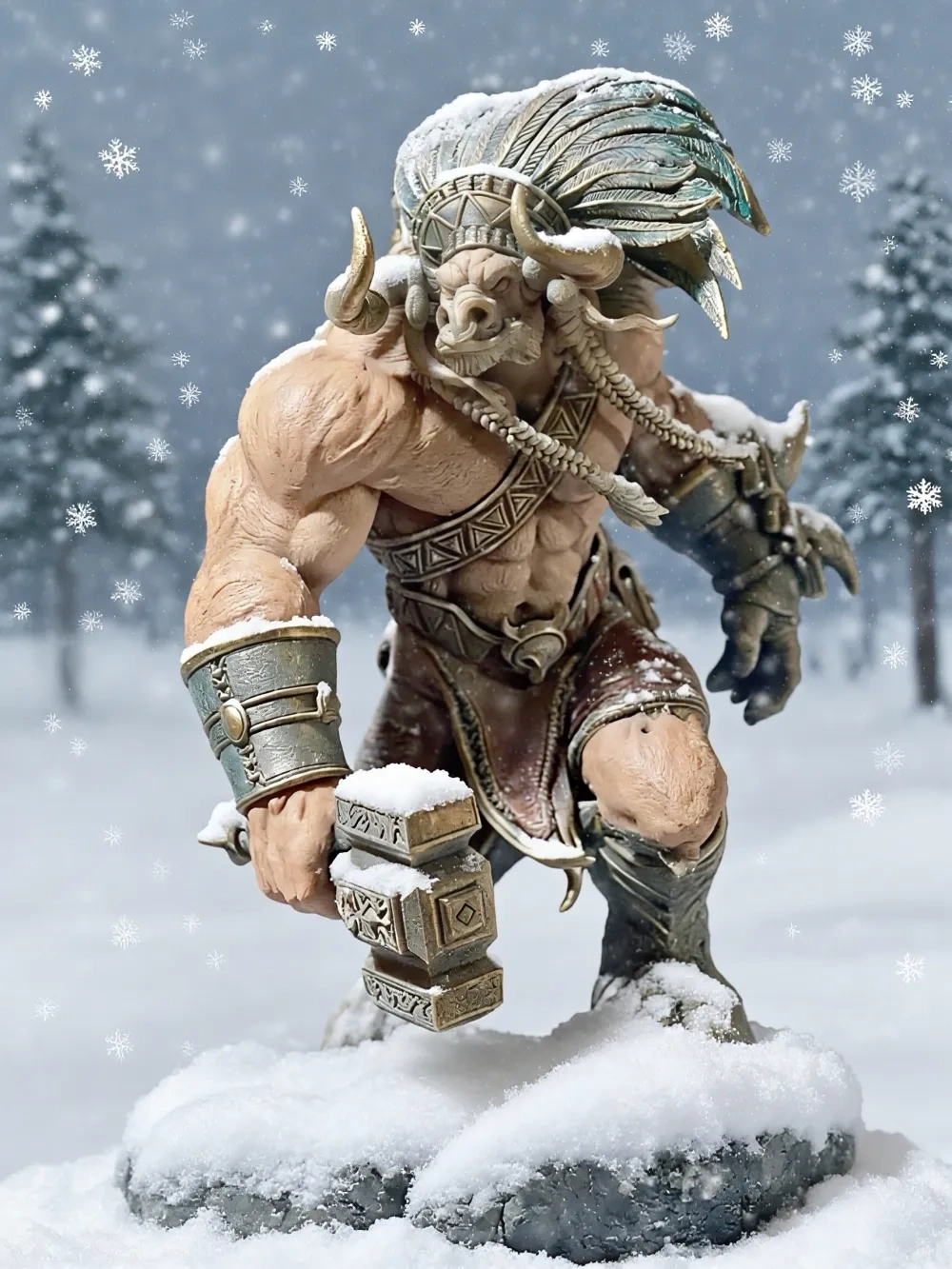 魔兽世界牛头人-凯恩·血蹄Cairne Bloodhoof - 免费 3D 打印模型 - MakerWorld
