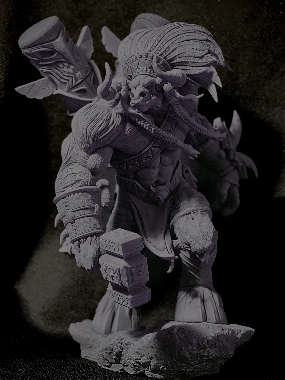 魔兽世界牛头人-凯恩·血蹄Cairne Bloodhoof - 免费 3D 打印模型 - MakerWorld