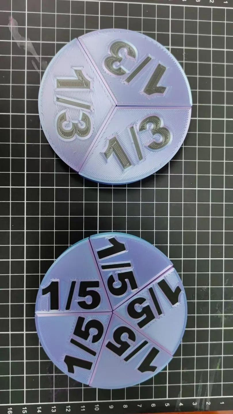 分数学习教具-分割圆 来自 AMMakerWorld:免费下载 3D 模型