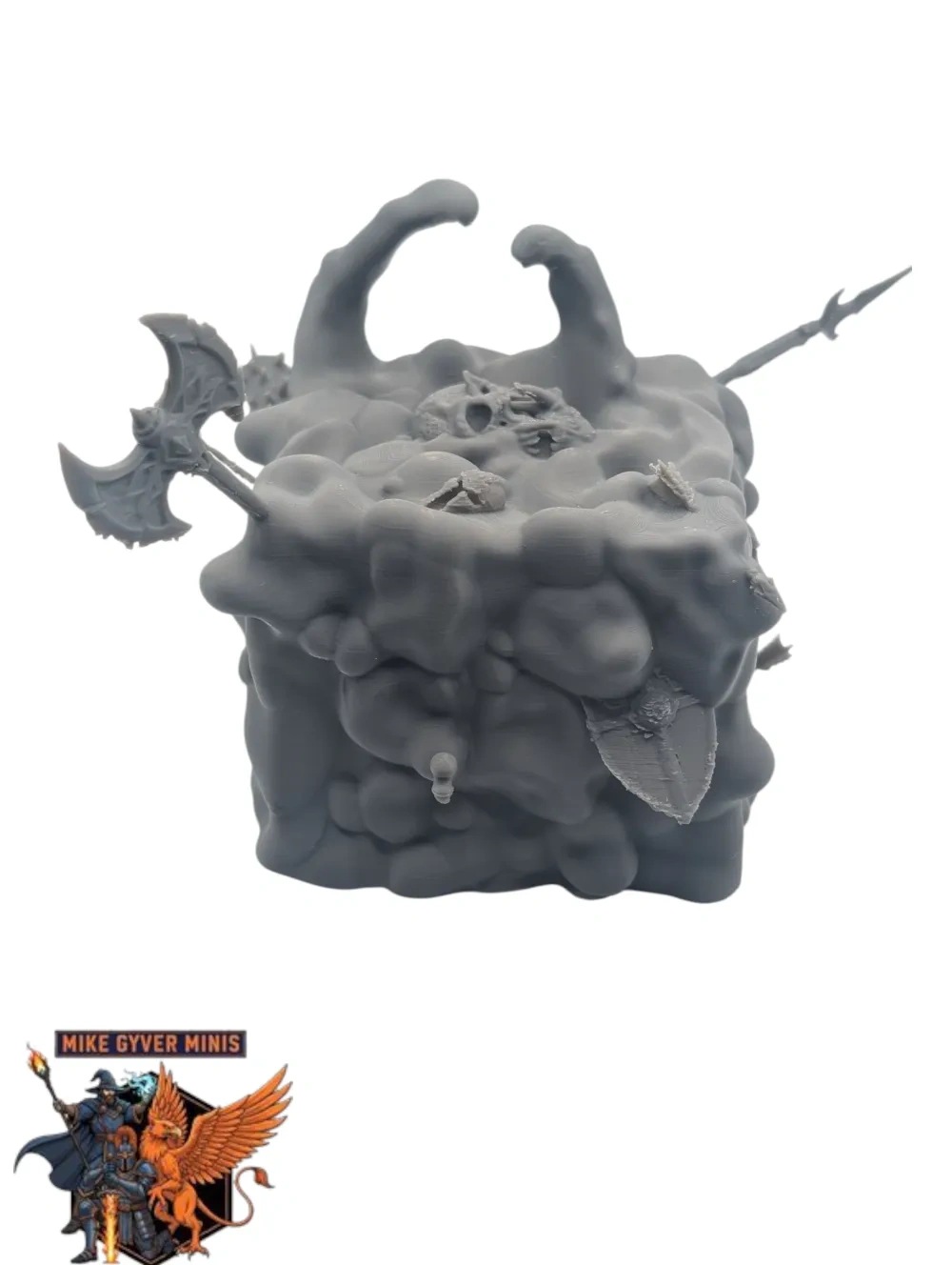 龙与地下城(D&D)桌上角色扮演游戏(TTRPG)非冒险者版凝胶立方体 来自 MikeGyverMinis MakerWorld：免费下载 3D 模型