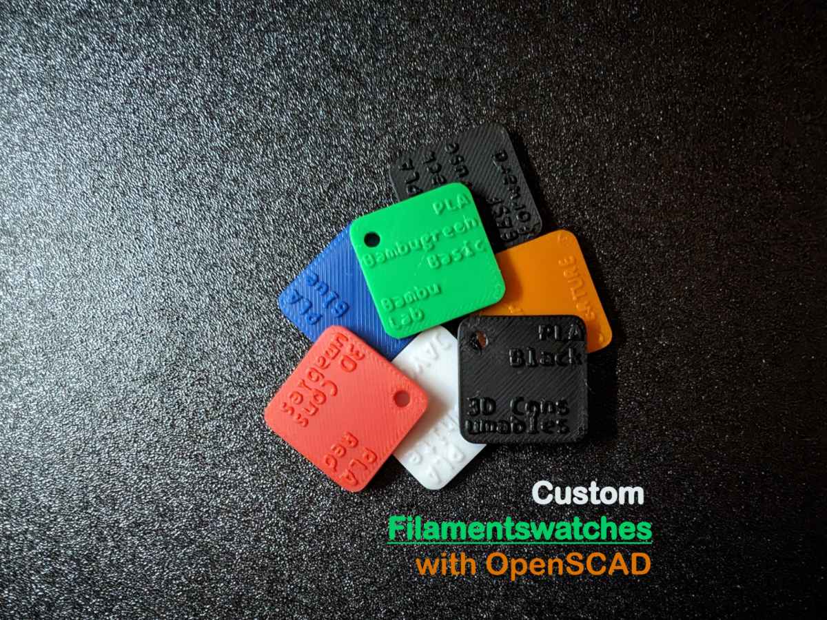 [V3] Custom labeled Filamentswatches with OpenSCAD - 免费 3D 打印模型 ...