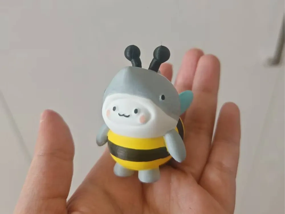 鲨bee创意萌粒盲盒摆件玩偶 - 免费 3D 打印模型 - MakerWorld