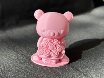 玫瑰小熊/无支撑