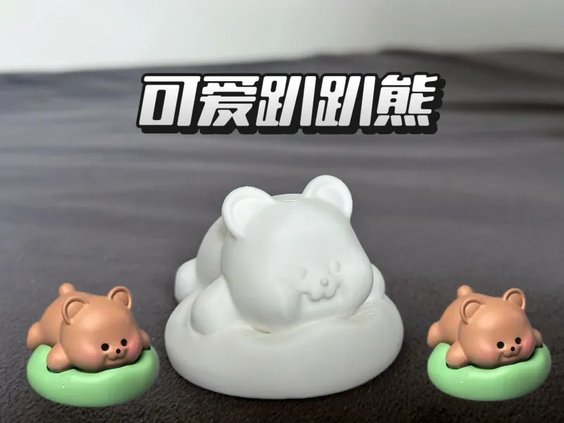 甜甜圈趴趴小熊摆件