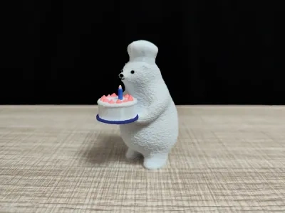 北极熊系列-蛋糕厨师熊（KUMATY_Patissier_Cake_Hat）