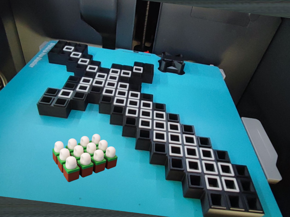 Minecraft 剑钥匙挂板 - 免费 3D 打印模型 - MakerWorld