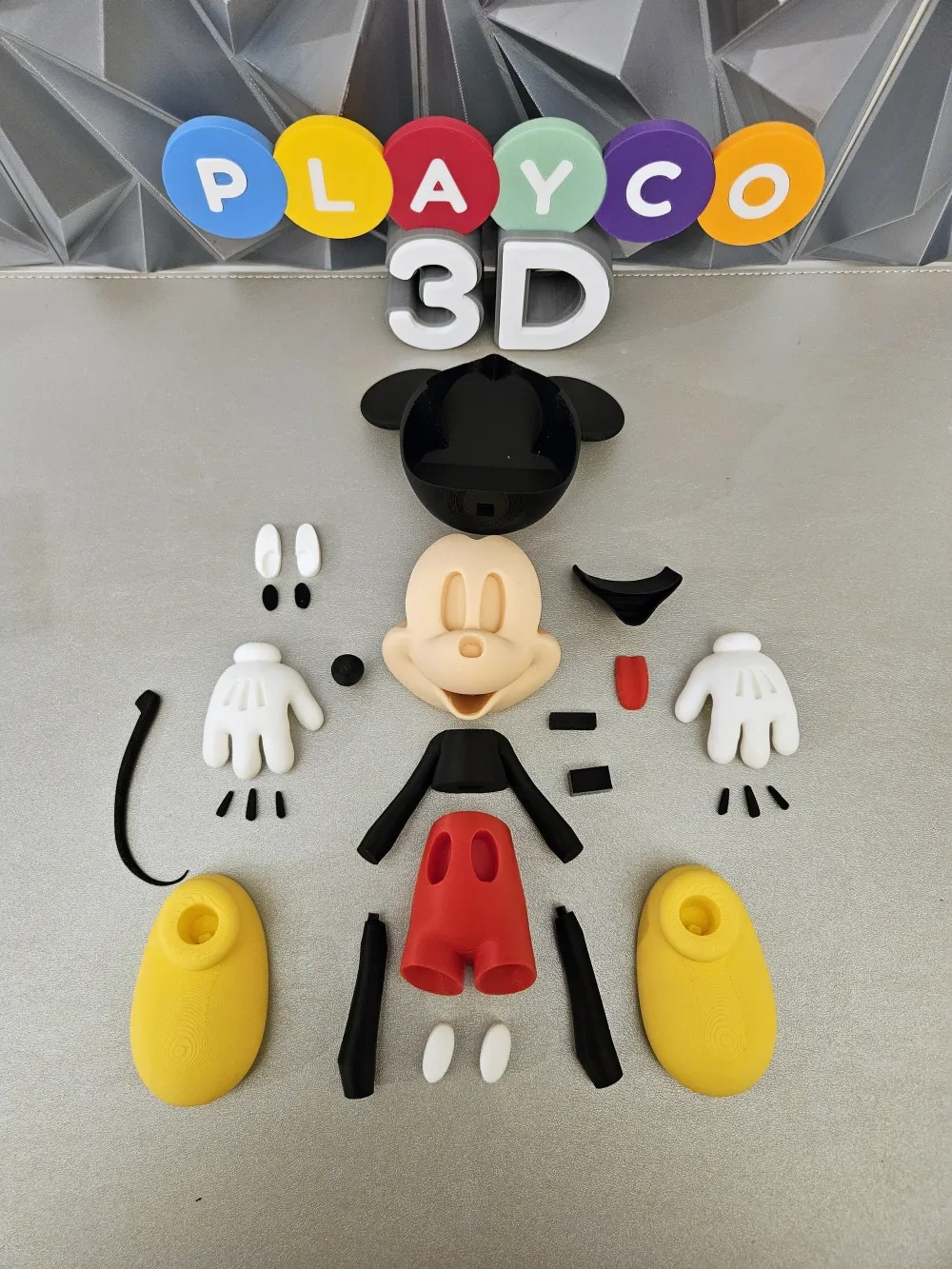 Mickey Mouse - 多零件 - 无 AMS - 免费 3D 打印模型 - MakerWorld