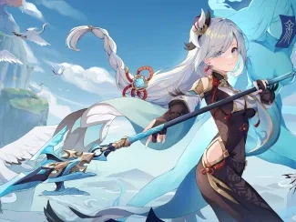 申鹤彩色浮雕照片