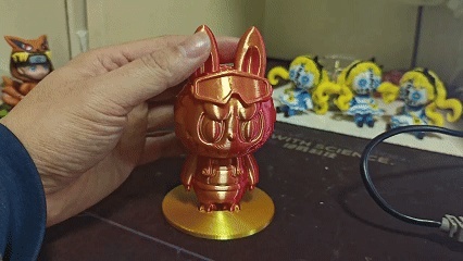 旋转拉布布Labubu  重力丝滑旋转 不可穿越 旋转猫