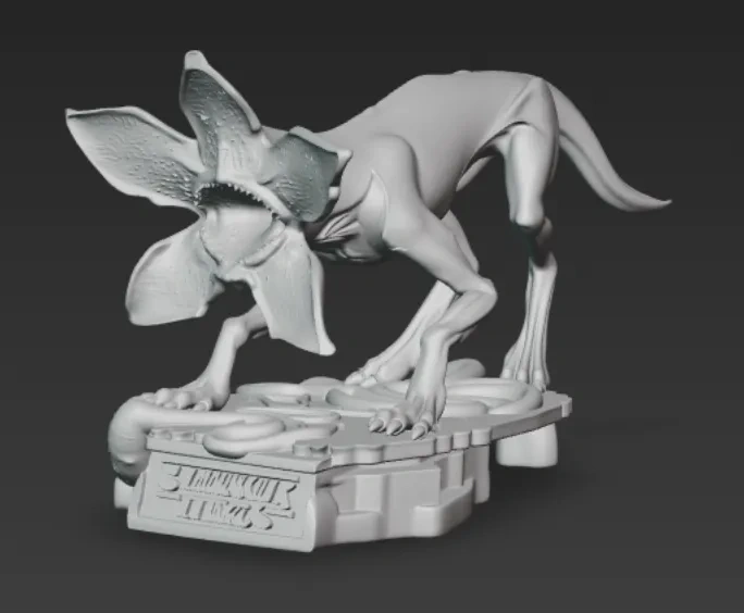 夺心魔拐杖 《怪奇物语》 (魔狗) - 免费 3D 打印模型 - MakerWorld