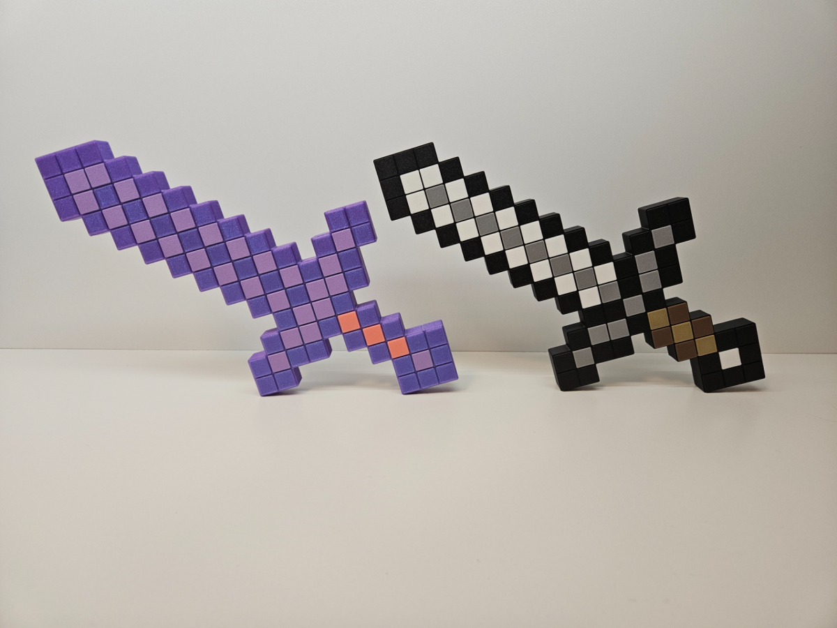 Minecraft 像素剑 - 无需AMS - 免费 3D 打印模型 - MakerWorld