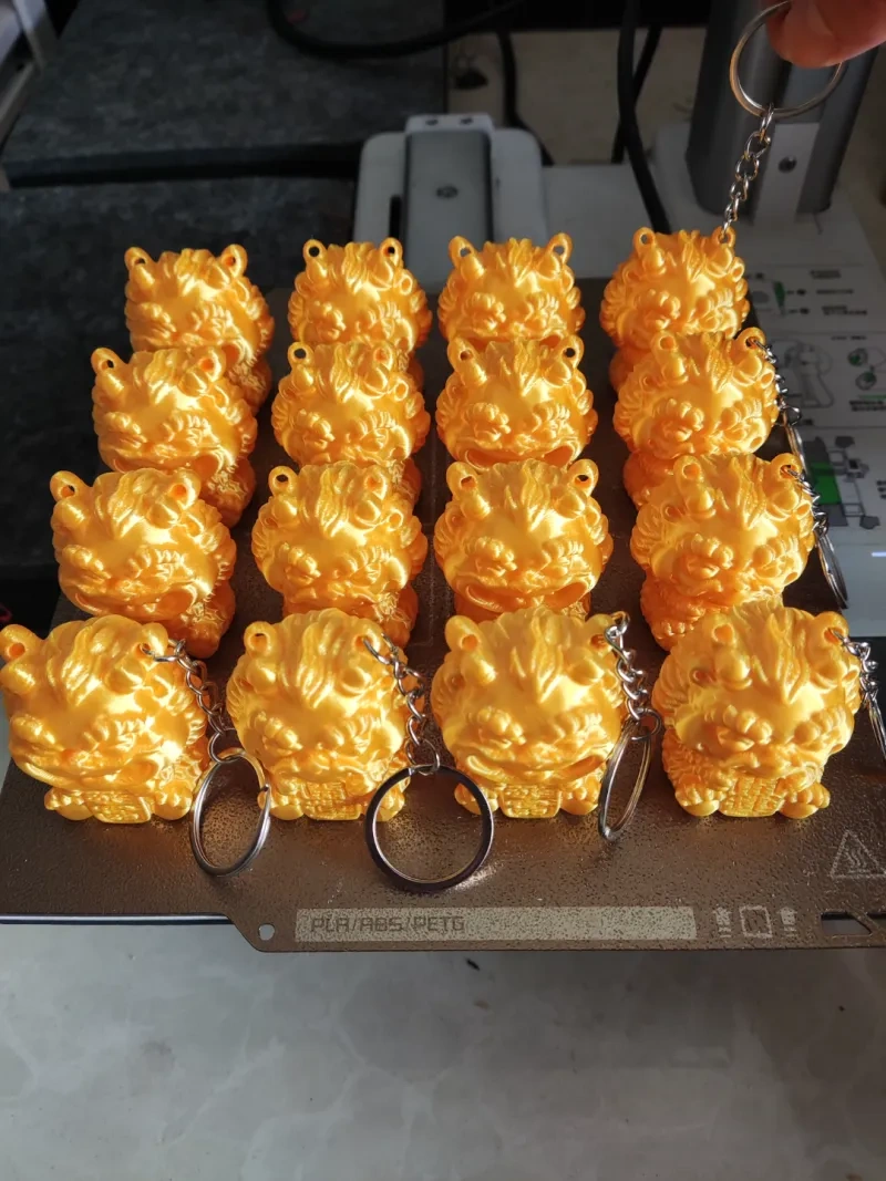 开运暴富钥匙扣（角上打孔）
