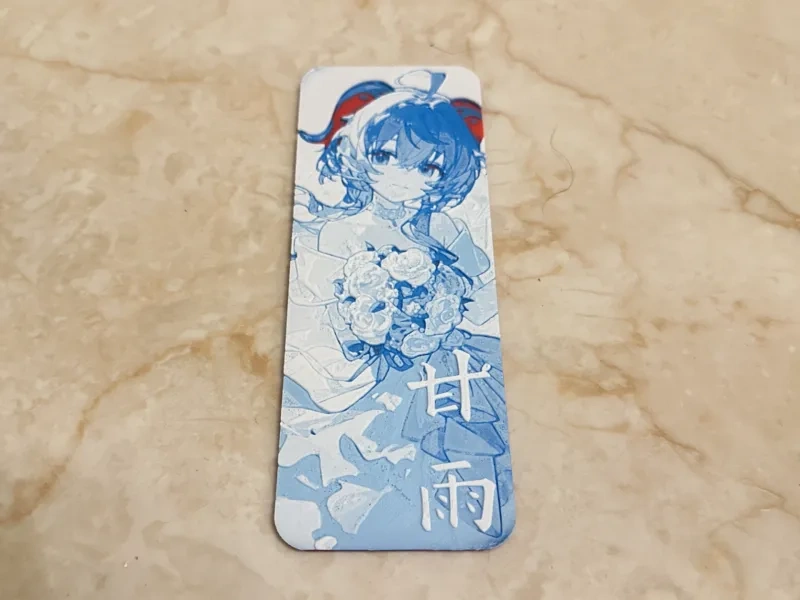 原神婚纱甘雨书签卡牌