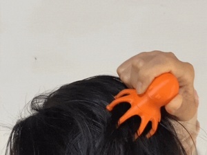 小章鱼头部按摩器